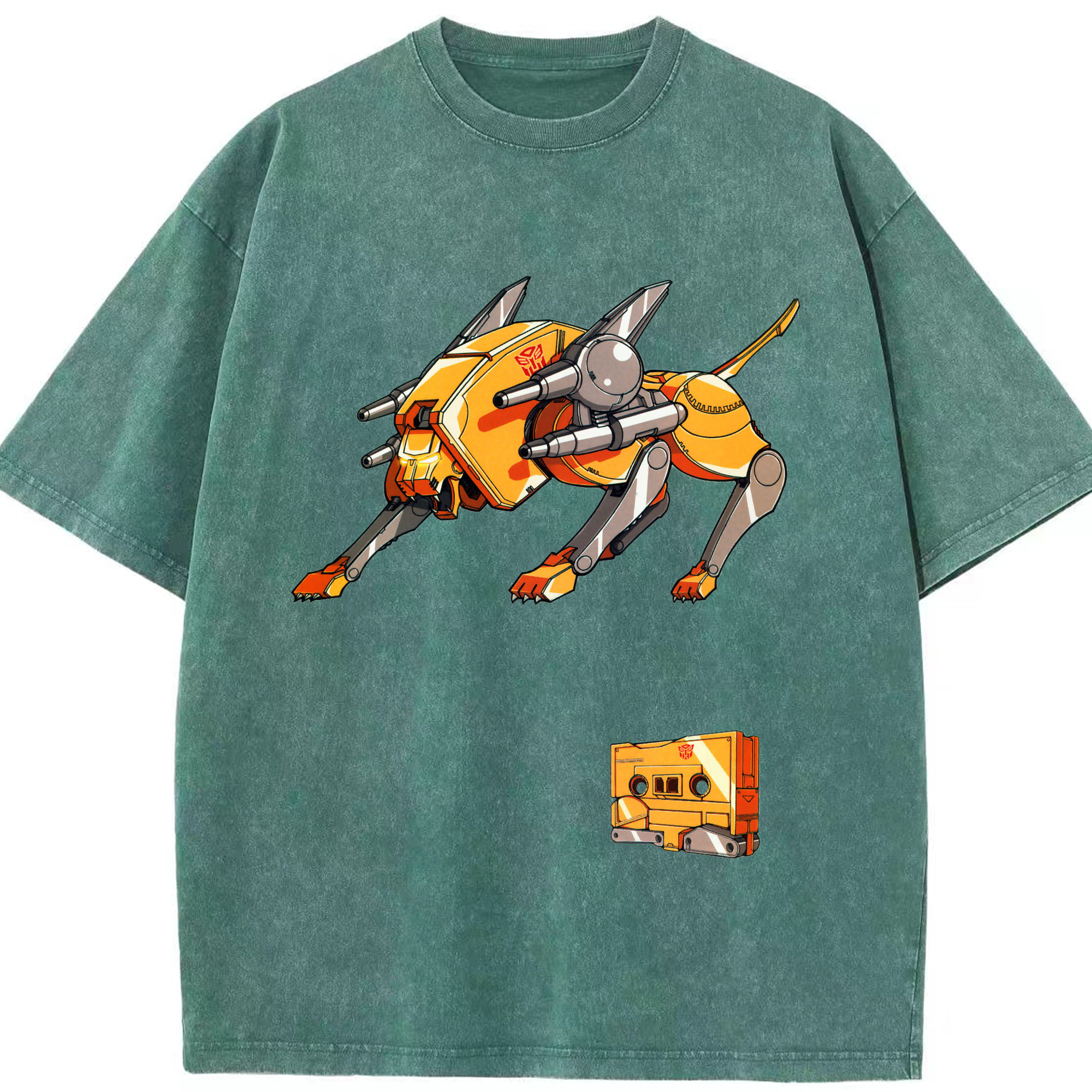 （画像用）  綿100% ヴィンテージ風 半袖Tシャツ（フロントプリント）